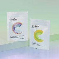 Günlük gebelik desteği için bariyer özelliği ile özel baskılı Vitamin Omega 3 ambalaj fermuar kılıfı