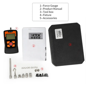 Vencedor 500NM Digital <span class=keywords><strong>Force</strong></span> <span class=keywords><strong>Gauge</strong></span> Pressão Primavera Tensão Tester 100N 500N Pressão Máquina Tênsil Push Pull Meter - Product Image 4