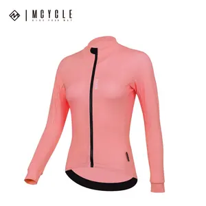 Veste de vélo personnalisée Mcycle pour femmes hiver épais thermique polaire maillots de cyclisme à manches longues vélo vêtements de cyclisme porter