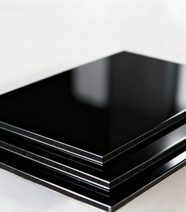 Panneau composite en aluminium PVDF 4MM Alu Cobond <span class=keywords><strong>Noir</strong></span> mat ACP ACM pour revêtement mural extérieur et façade <span class=keywords><strong>de</strong></span> bâtiment commercial - Product Image 2