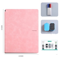 Tableau blanc magnétique portable A4 petit tableau blanc avec support et marqueur magnétique et gomme