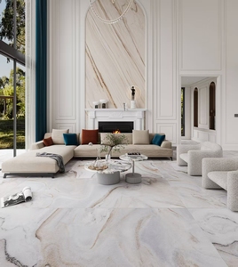 Carrelage à <span class=keywords><strong>coller</strong></span> au sol Carrelage en <span class=keywords><strong>pierre</strong></span> blanche Motif Rose Blanc - Product Image 4