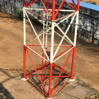 Mât de communication autoportant tubulaire à 3 pieds pour antenne Wi-Fi et GSM, 20 25 30 35 40 50 60 80 m