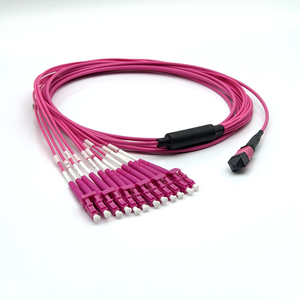 MTP MPO 듀플렉스 LC <span class=keywords><strong>12</strong></span> 섬유 OM4 광학 장비 광섬유 케이블 - Product Image 3