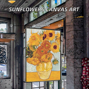 Impresión en Lienzo de Girasoles de Van Gogh, Reproducción de Pintura al Óleo, Arte Moderno para Decoración del Hogar - Product Image 2