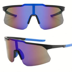 Lunettes de soleil polarisées de sport à grande monture pour le cyclisme en extérieur, avec logo personnalisé, style tendance - Product Image 1