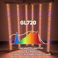 Lampu LED Samsung SLTMAKS untuk Tanaman, Lampu Tumbuh Tanaman Indoor Smart Garden, Sistem Daisy Chain, Dapat Diredupkan, Spektrum Penuh, 720W