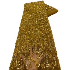 Ni.ai ชุดแต่งงานสุดหรูวัสดุชุดเดรสผ้าลูกไม้ประดับลูกปัดปักเลื่อมลายดอกไม้สำหรับเจ้าสาวตาข่ายถักสำหรับเด็กผู้หญิง - Product Image 1