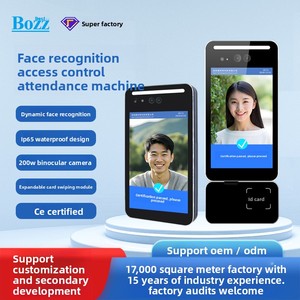 Machine de contrôle d'accès par reconnaissance faciale Android 7.1 <span class=keywords><strong>BOZZ</strong></span> OS de Shenzhen, pour portail routier, fixation murale, avec vérification par carte NFC et gestion des présences - Product Image 2