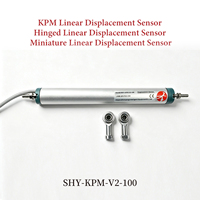 Sensor Potenciométrico Lineal Serie KPM de Alta Precisión, Conexión Universal, 5K, Protección IP65, Recorrido de 100mm, para Ingeniería