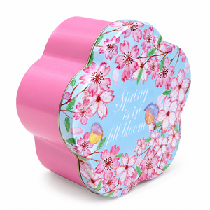 Boîte en métal en forme de fleur de prunier, qualité alimentaire, vide, personnalisable, pour emballage de bonbons et chocolats - Product Image 6