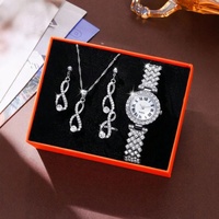 Y856 Montre Femme Reloj Watch for Women 5 Pcs Women Watch Jewelry Set Wholesale Roman Numeral Dial Quartz Wrist Watch for Gift