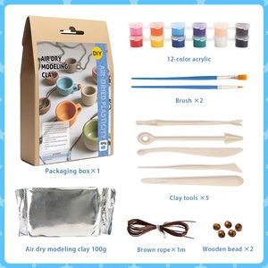 <span class=keywords><strong>Kit</strong></span> de pâte à modeler auto-durcissante <span class=keywords><strong>pour</strong></span> débutants, <span class=keywords><strong>kit</strong></span> de <span class=keywords><strong>poterie</strong></span> à domicile, pâte à modeler auto-durcissante Pott'd <span class=keywords><strong>pour</strong></span> adultes - Product Image 6