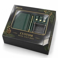 Boîte cadeau de Noël personnalisée avec logo, base et couvercle rigides, fenêtre transparente en PVC, impression CMYK et pelliculage brillant