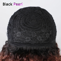 Perruque brésilienne droite de cheveux humains pleine Machine-Made Glueless Cap Fringe Natural Shine Tangle-Free Long Highlight Transparent