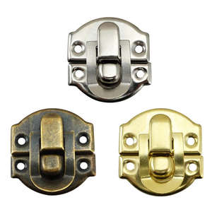 Steel Minimalist Lock <b>Snap</b> <b>Fastener</b> Jewelry Box Hardware-Durable High Quality Gift Box for Bedroom Living Room Use Easy Assembly - Product Image 6