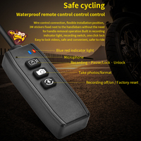 Cámara DVR WiFi para Motocicleta, 2K/1080P Full HD, Vista Delantera y Trasera, Lente Impermeable, Cámara para Moto con GPS, Grabador