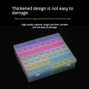 Manicure implement112Grid caja de almacenamiento ensamble caja de plástico extraíble joyería caja empaquetada por separado - Product Image 3