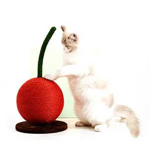 애완 동물 적용 핫 세일 등반 사이 잘삼 고양이 Scratcher 체리 스타일 빨간 고양이 나무