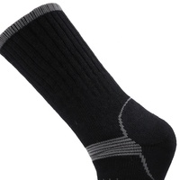 Chaussettes de randonnée en laine pour hommes-Soutien de cheville extérieur en éponge, rembourrées pour la marche et le trekking