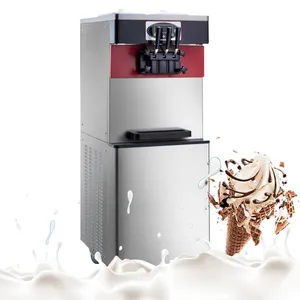 Italiaanse Softijs Maken Machine Bevroren Yoghurt Machine Commerciële Met Behulp Van Ijs Machine Prijs Roestvrij Staal Houten Kist