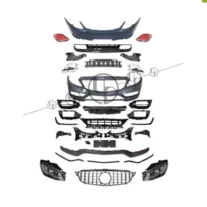 2020 Year W205 C63 Bodykit C260 C200 C180 C63 Car bumpers W205 Headlight and W205 Taillights 2016~2020Year Upgrade Kit