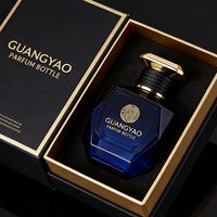Flacon de parfum recommandé pour le Nouvel An, 100 ml, flacon en verre rouge personnalisé, flacon d'huile de parfum, flacon vide, boîte cadeau personnalisée