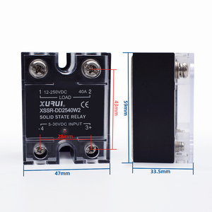 Xurui dd25100 DC DC chuyển tiếp trạng thái rắn SSR 100A 250vdc - Product Image 6