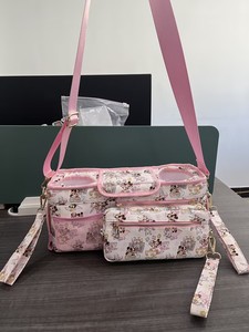 Bolsa <span class=keywords><strong>de</strong></span> Almacenamiento para Cochecito <span class=keywords><strong>de</strong></span> Bebé con Bolsillos para Biberones Aislados, Impermeable, <span class=keywords><strong>de</strong></span> Nailon, con Estampado Completo y Gran Capacidad, con Bolsa Desmontable - Product Image 1