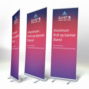 حامل لافتات قابل للطي مع طباعة رقمية مخصصة، شاشة عرض ترويجية قابلة للسحب بإطار ألومنيوم - Product Image 6