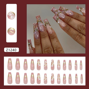 <span class=keywords><strong>Faux</strong></span> <span class=keywords><strong>ongles</strong></span> à presser très demandés, forme amande, ovale, cercueil, avec motif diamant, avec <span class=keywords><strong>colle</strong></span> - Product Image 5