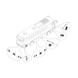 Accessoires d'autobus à la mode Serrure de porte à compartiment HJDL-<span class=keywords><strong>184</strong></span> Serrure de porte d'autobus pour ZK6122 - Product Image 4