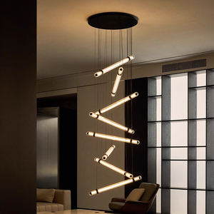 จี้หลอดไฟเดี่ยวที่ดูโฉบเฉี่ยว-ตัวกระจายกระจกบางพิเศษ & เส้นสะอาด - Product Image 1