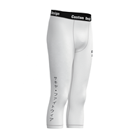 Leggings de Jiu-Jitsu Nogi Sublimés pour Garçons, Shorts MMA Noirs Unis, Spats de Grappling, Pantalons de Compression Vides pour Hommes