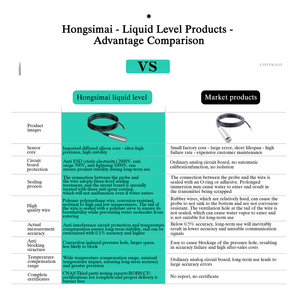 Hongsimai 316L 스테인레스 스틸 4-20mA RS485 액체 레벨 송신기 잠수정 물 디젤 연료 탱크 레벨 센서 - Product Image 3