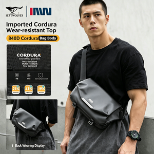 840D Cordura Nylon Umhängetasche mit Mehreren Taschen für Outdoor und Urban, Funktionale Schultertasche für den Alltag - Product Image 1