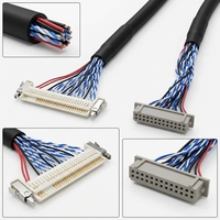 Standard-Kabelbaum DF14-20P 40-polig LVDS LCD-Bildschirmkabel für Industrielle SPS und Sensoranlagen