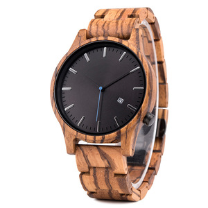 <span class=keywords><strong>Reloj</strong></span> de pulsera de madera para hombre, cronógrafo de cuarzo, marca privada, barato, en línea - Product Image 2