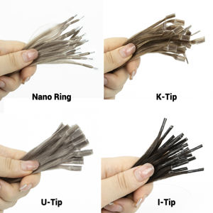 Rohes Haar Großhandel Double Drawn Raw Russian Raw Cuticle Remy Haar Keratin U Flat I Tip Echthaar verlängerungen - Product Image 5