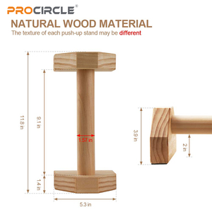 Thanh tập đẩy tay bán chạy, giá đỡ thanh đẩy tay bằng gỗ, tay cầm bằng gỗ, dụng cụ tập thể dục, bộ thanh đẩy tay - Product Image 3