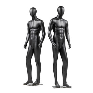 Maniquí con soporte <span class=keywords><strong>para</strong></span> tienda <span class=keywords><strong>de</strong></span> <span class=keywords><strong>ropa</strong></span> <span class=keywords><strong>para</strong></span> hombres, Torso blanco y negro en fibra <span class=keywords><strong>de</strong></span> vidrio, modelo <span class=keywords><strong>de</strong></span> Fitness <span class=keywords><strong>de</strong></span> cuerpo completo <span class=keywords><strong>para</strong></span> adultos - Product Image 3