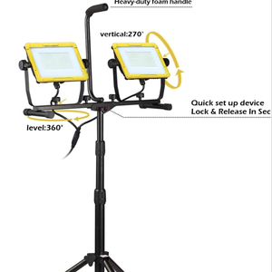 20000 Lumen 360 Degree Led Work <b>Light</b> 200W Outdoor With <b>Socket</b> Tripod Stand Flood WD-660 Work <b>Light</b> With Bracket 200W WD-660 - Product Image 4