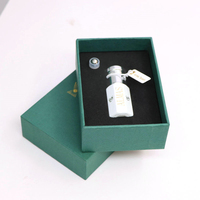 Flacon roll-on en verre pour parfum Attar, 3ml, 6ml, 12ml, flacon octogonal noir et blanc avec boîte