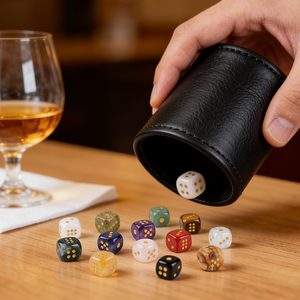 Dés en pierre semi-précieuse sculptés en agate <span class=keywords><strong>et</strong></span> jade, à bords en quartz, pour enfants, prix d'usine, pour <span class=keywords><strong>jeux</strong></span> <span class=keywords><strong>et</strong></span> cadeaux - Product Image 5