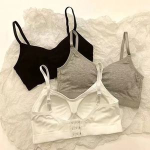 Sujetador deportivo de una pieza, sin tirantes, con efecto push-up y sin aros, estilo coreano, para mujer. - Product Image 1