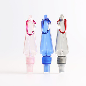 Sprayer Plastic Spray Bottle 30ml 50ml 60ml Hand Sprayer Container Packaging Plastic Alcohol Mist Spray Bottle With Keychain