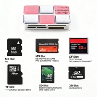 Adaptador OTG SD TF, Lector de Tarjetas de Memoria, Lector/Escritor USB OTG, Lector de Tarjetas TF, Adaptador USB OTG, Lector y Escritor de Tarjetas para PC y Teléfono