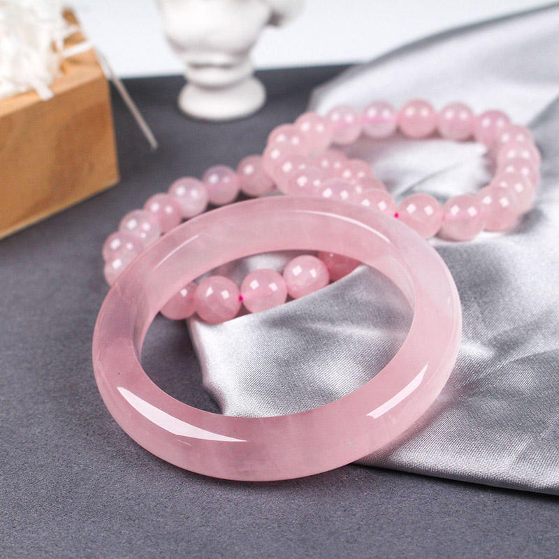 rose quartz bangle