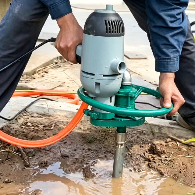 Portable Shallow Electric Max.40m Small Portable Movable Handheld 20 Meters Electric Mini Drilllling Rig