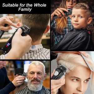 Cortadora de Cabello Inalámbrica Profesional Fnctopgee con Pantalla LCD, Recargable por USB, Resistente al Agua IPx4, para Uso Doméstico, en Inglés y Francés - Product Image 4